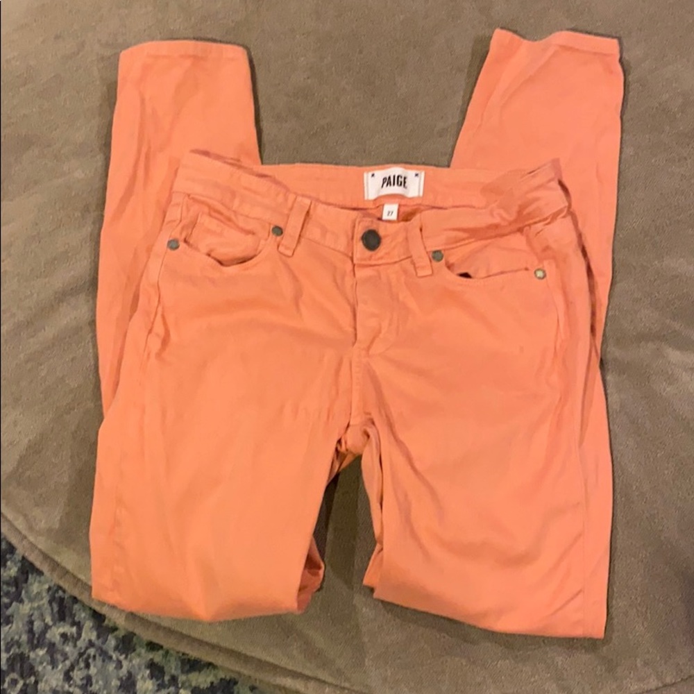 Peach Paige Verdugo ankle skinny pant